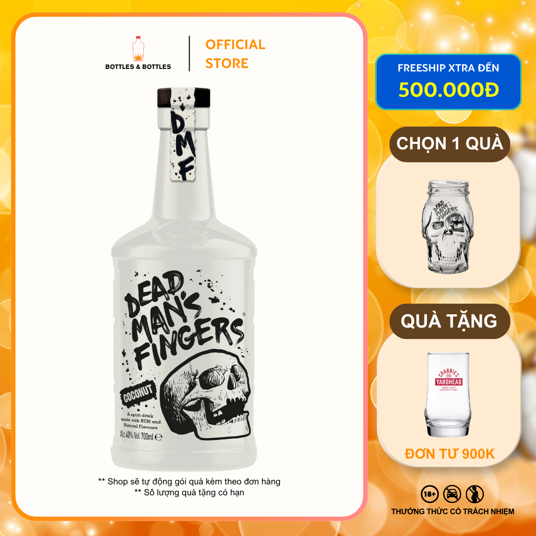 [Genuine] Dead Man's Fingers Coconut Rum - 700ml - 37.5%