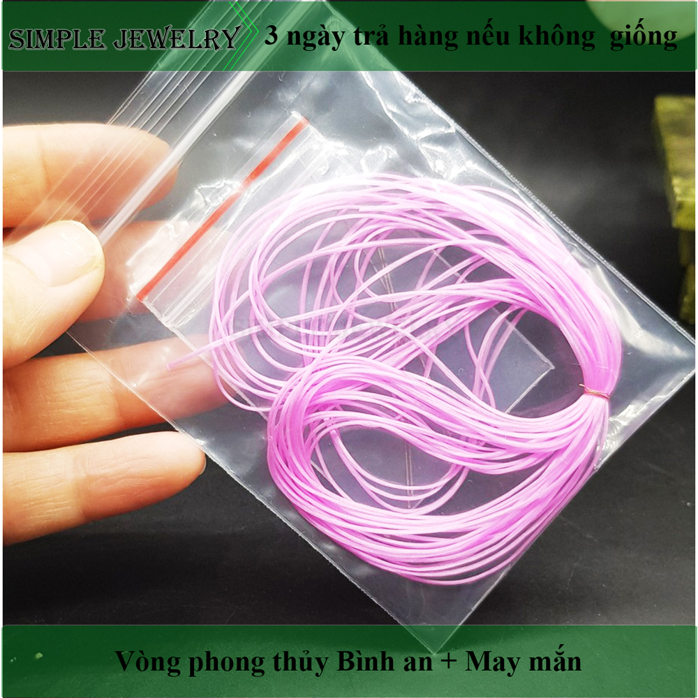 [Dây chun siêu đàn hồi] Dây chun đàn hồi xâu vòng đá CHUYÊN DỤNG, co giãn, mềm mịn, không xơ xước - Đủ màu