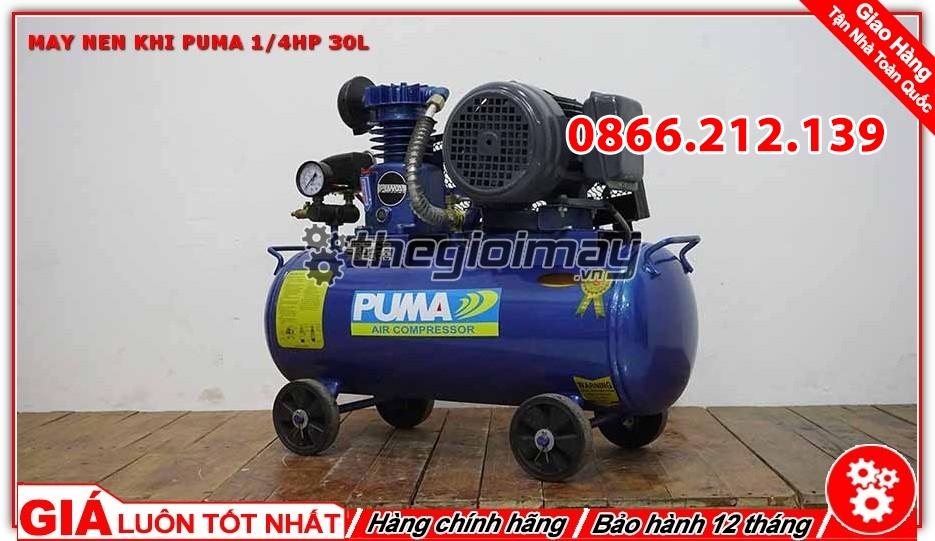 Máy nén khí dây đai PUMA 1/4HP -30l