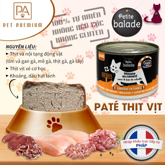 Pate cho mèo Petite Balade hộp 200g