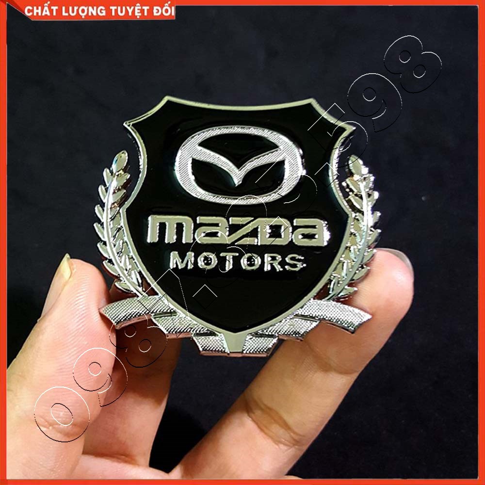 Logo Bông Lúa Dán Xe Mazda, Logo Dán Xe Ô Tô Sẵn Keo 3M