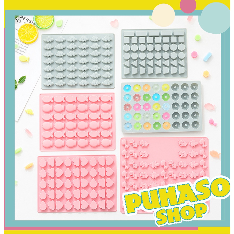 Khuôn silicon làm kẹo chip chip (kèm ống bơm)