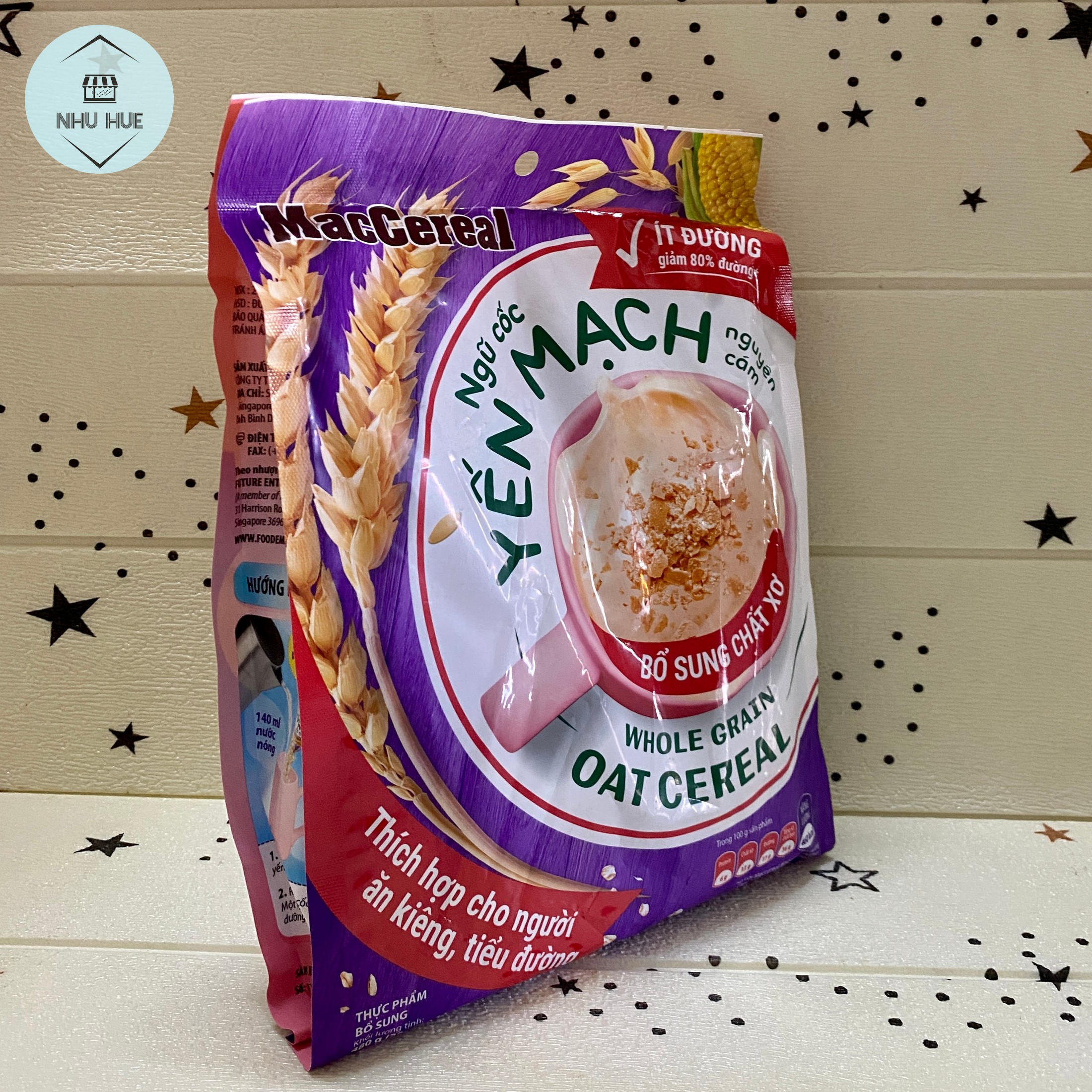 Ngũ cốc yến mạch Maccereal ít đường (Túi 20 gói)