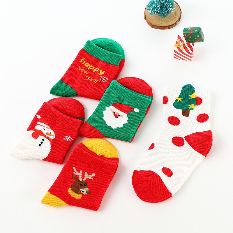 1 Đôi tất noel cao cổ cho bé hàng QC (1-12 tuổi)