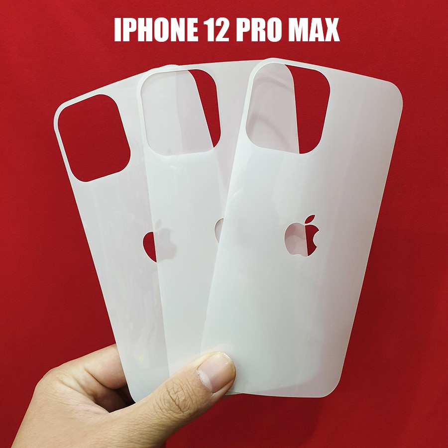 Dán mặt lưng dán viền Iphone 12 Pro Max (PPF 3 lớp cao cấp)