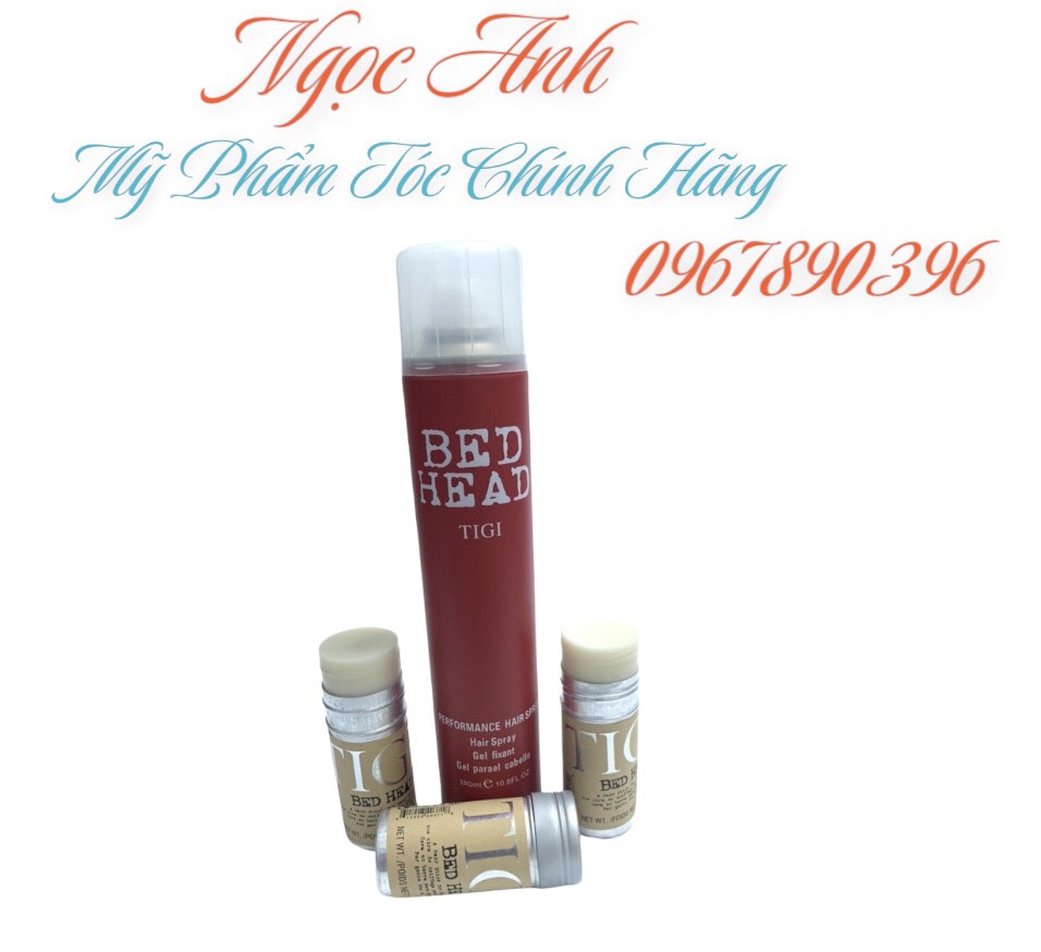 Combo gôm xịt tóc , sáp cứng Tigi tạo kiểu giữ nếp