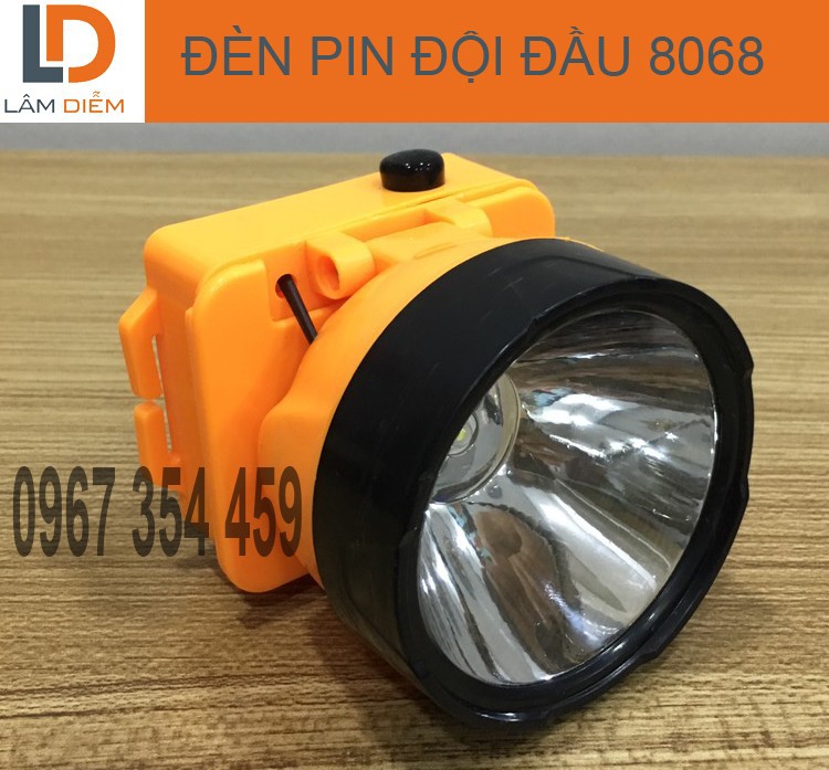 Đèn pin đội đầu sử dụng 3 pin rời AA 8068-6788