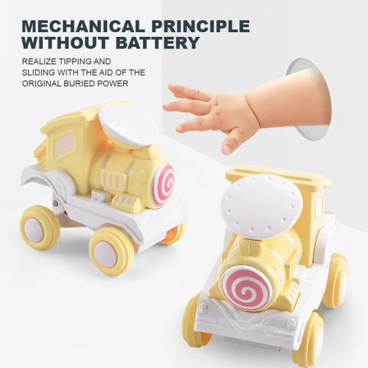 Train Shape Toy Trolley Model Xe đẩy đồ chơi trẻ em, Train Roll Train Head Toy