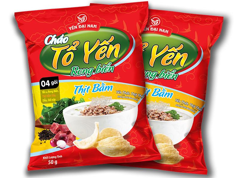 Thùng cháo tổ yến rong biển thịt bằm