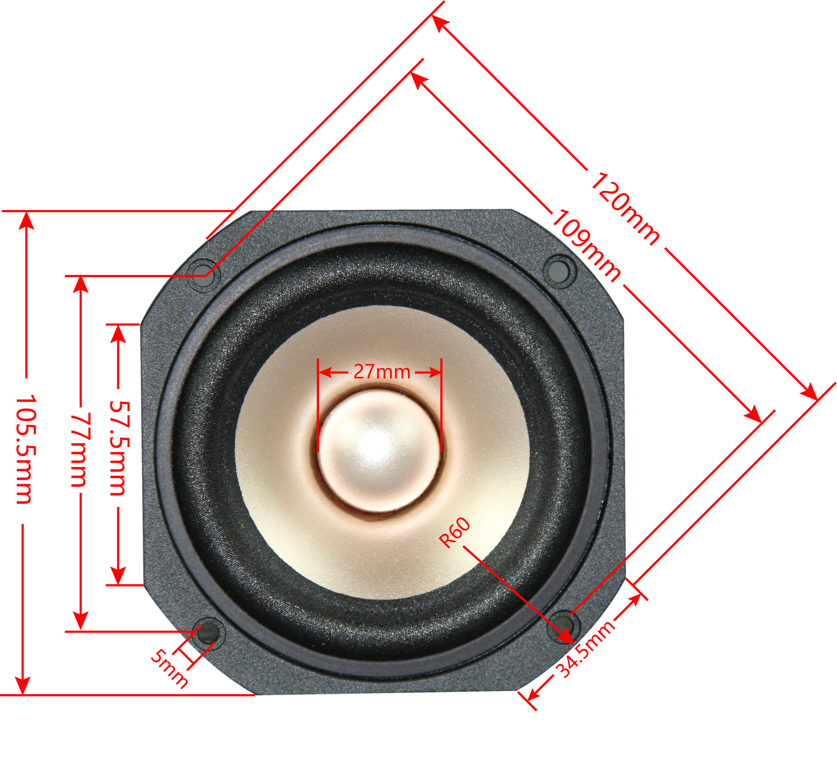 Loa toàn dải Nhật Bản 4 inch AKISUI
