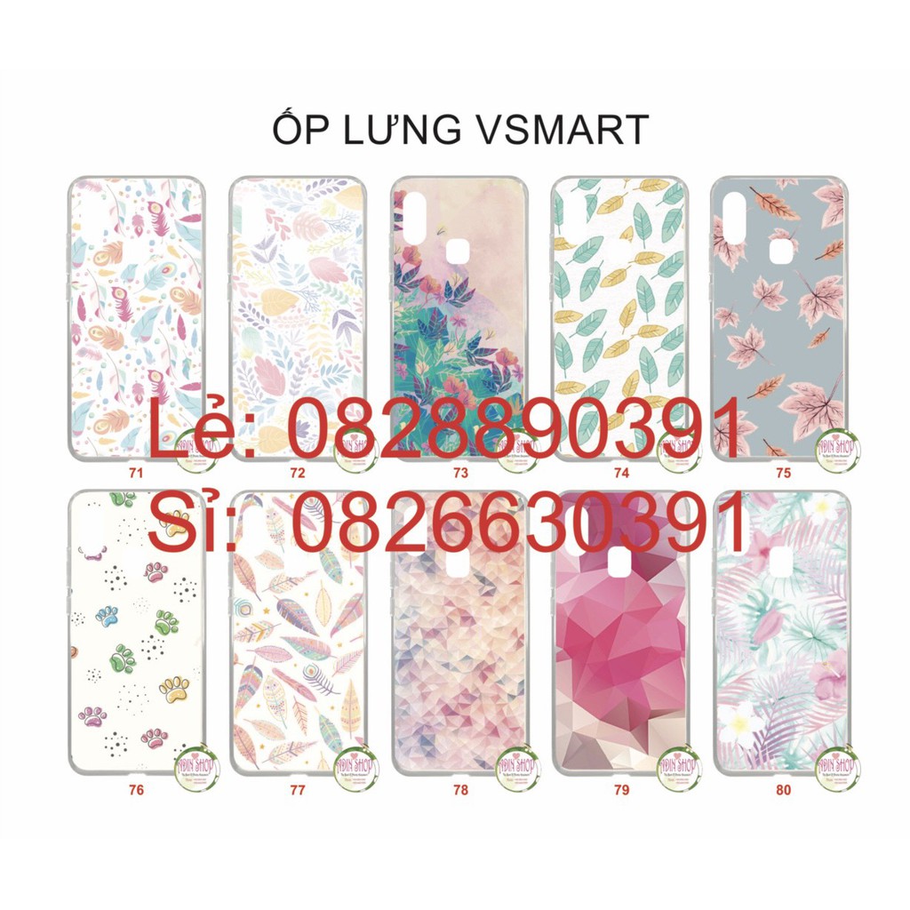 [HCM]ỐP LƯNG VSMART ACTIVE 1+ / ACTIVE 1 / JOY 1+ / JOY 1 (IN HÌNH HỌA TIẾT)