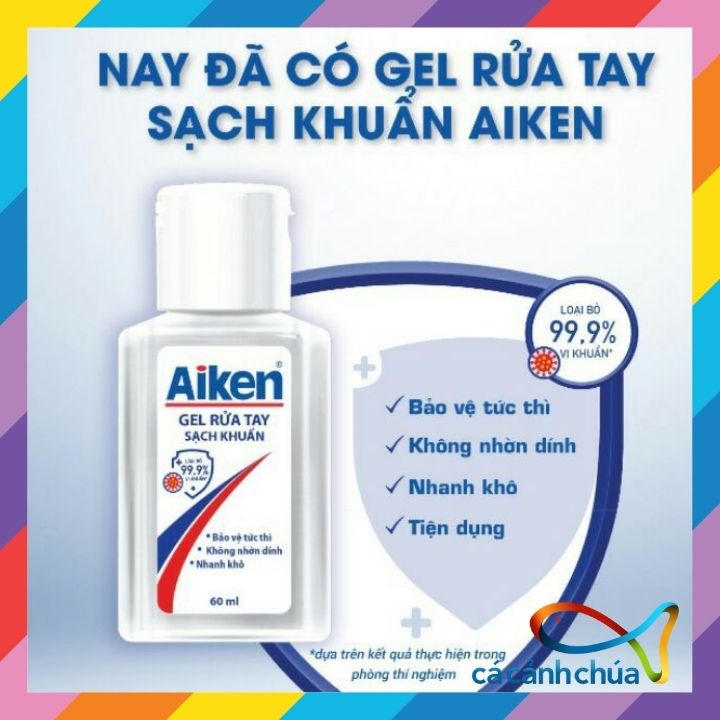 Gel Rửa Tay Khô Sạch Khuẩn Aiken 60ml