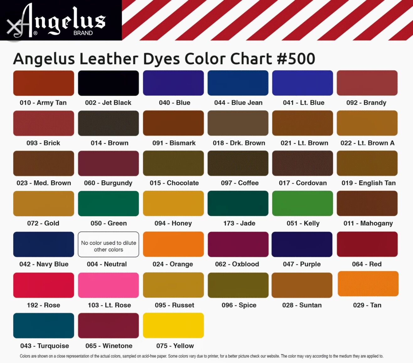 [HCM]Thuốc nhuộm lên da Angelus Leather Dye – 90ml (3Oz)