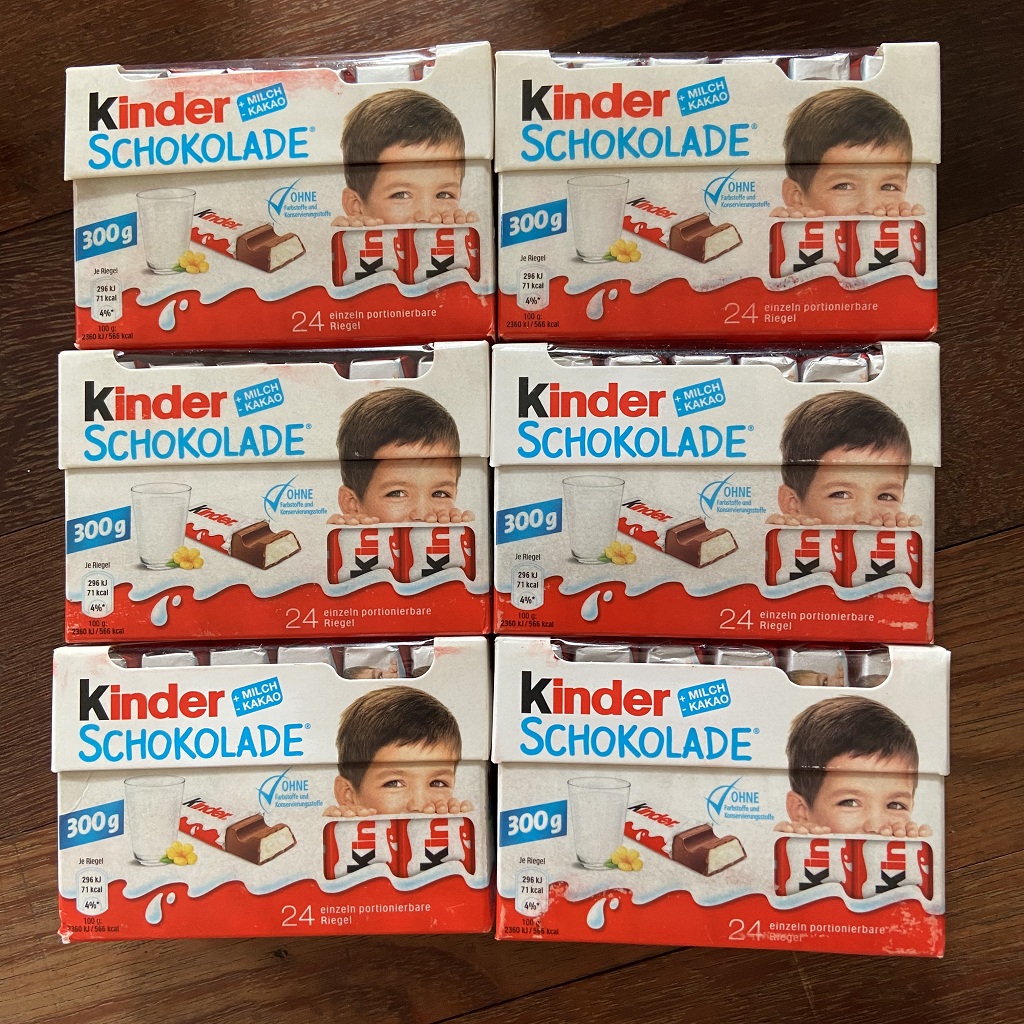 Socola Kinder - SET 05 Hộp kẹo 8 thanh, 5*100gr