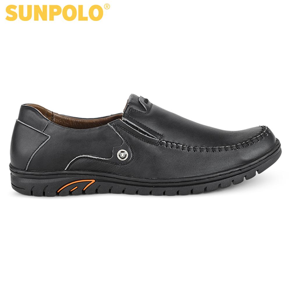 Men Leather Shoes (Black)