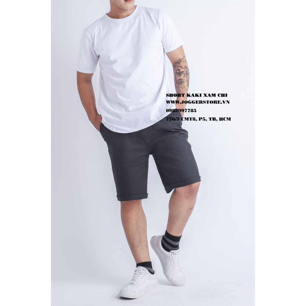 QUẦN SHORT KAKI THUN CO GIÃN BASIC
