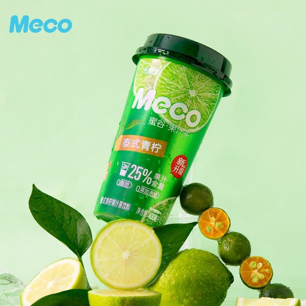 Trà hoa quả Meco vị Chanh Thái 400ml [Hàng Nhập Khẩu]