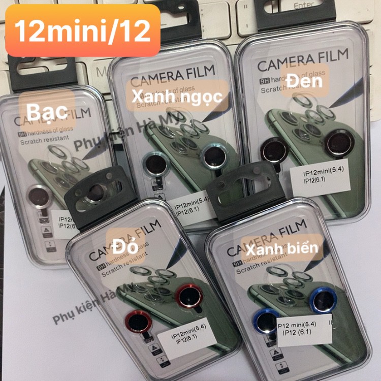 [VÒNG CAMERA 12] Cường Lực Camera - Bảo Vệ Camera IPhone 12 Pro Max, 12, 12PRO, 12Mini HÀNG FULLBOX