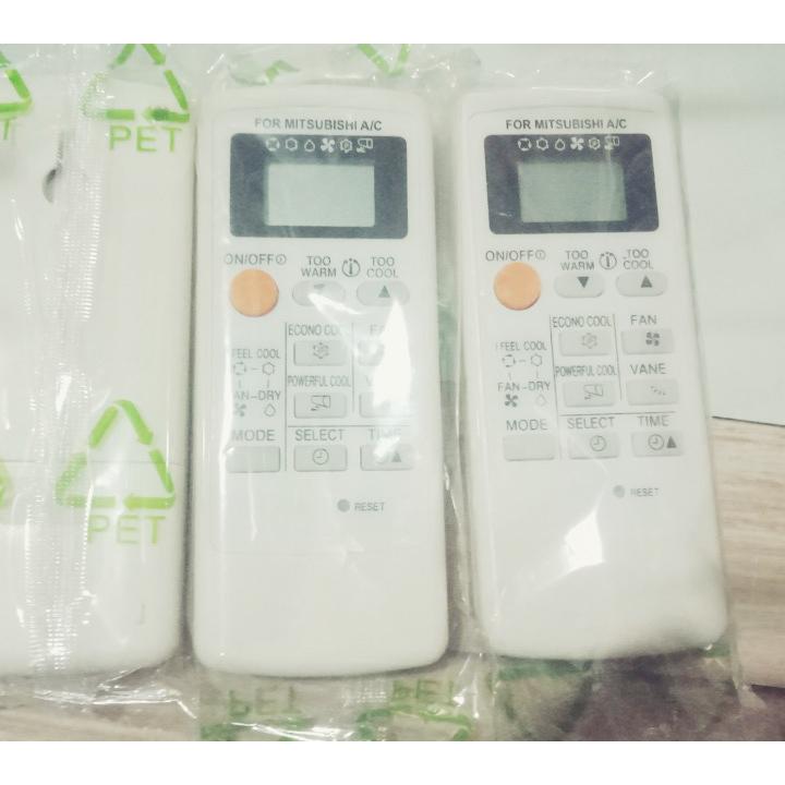 điều khiển điều hòa mitsubishi 1 chiều mặt trắng
