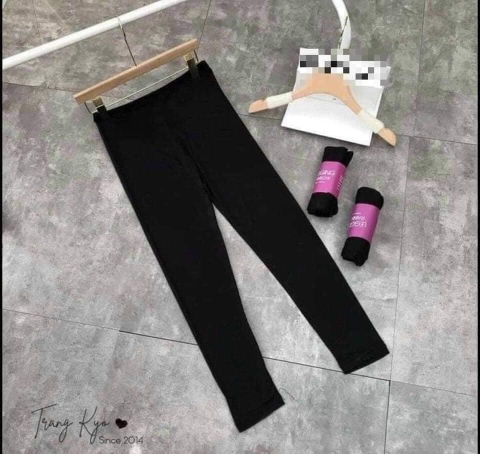 Quần Legging dài cuộn tím siêu hót vải co giãn 4 chiều - tkvt1