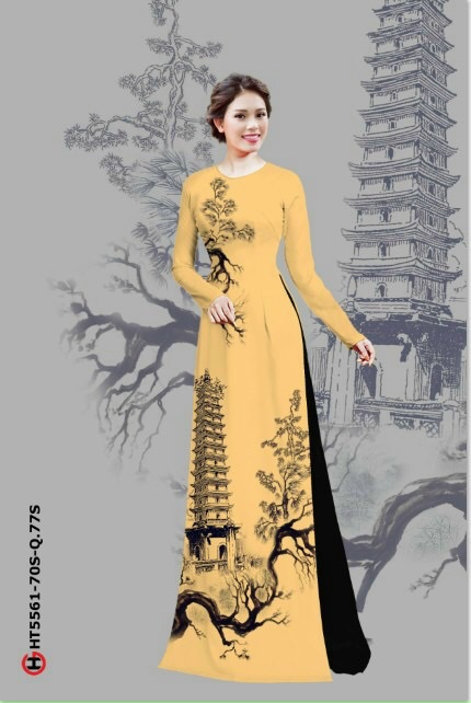 [HCM]Vải áo dài phong cảnh