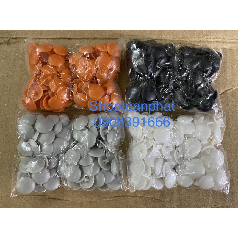 [100 nút] Nút nhựa, nắp đậy bịt đầu vít