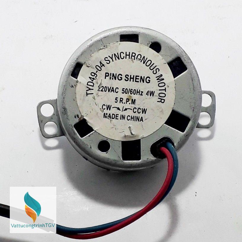 Motor cánh vẫy điều hòa tủ  220V-4W , ĐK thân 45mm