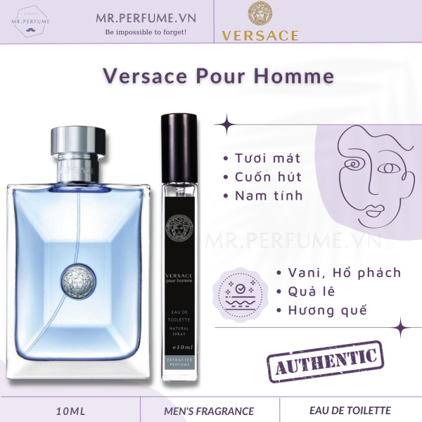 [Chiết 10ml] Nước hoa nam Versace Pour Homme