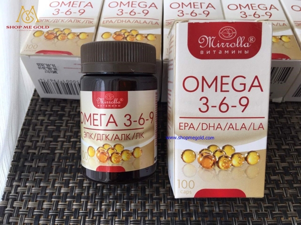 Viên uống Omega 3 6 9 Mirrolla 369 – Nga