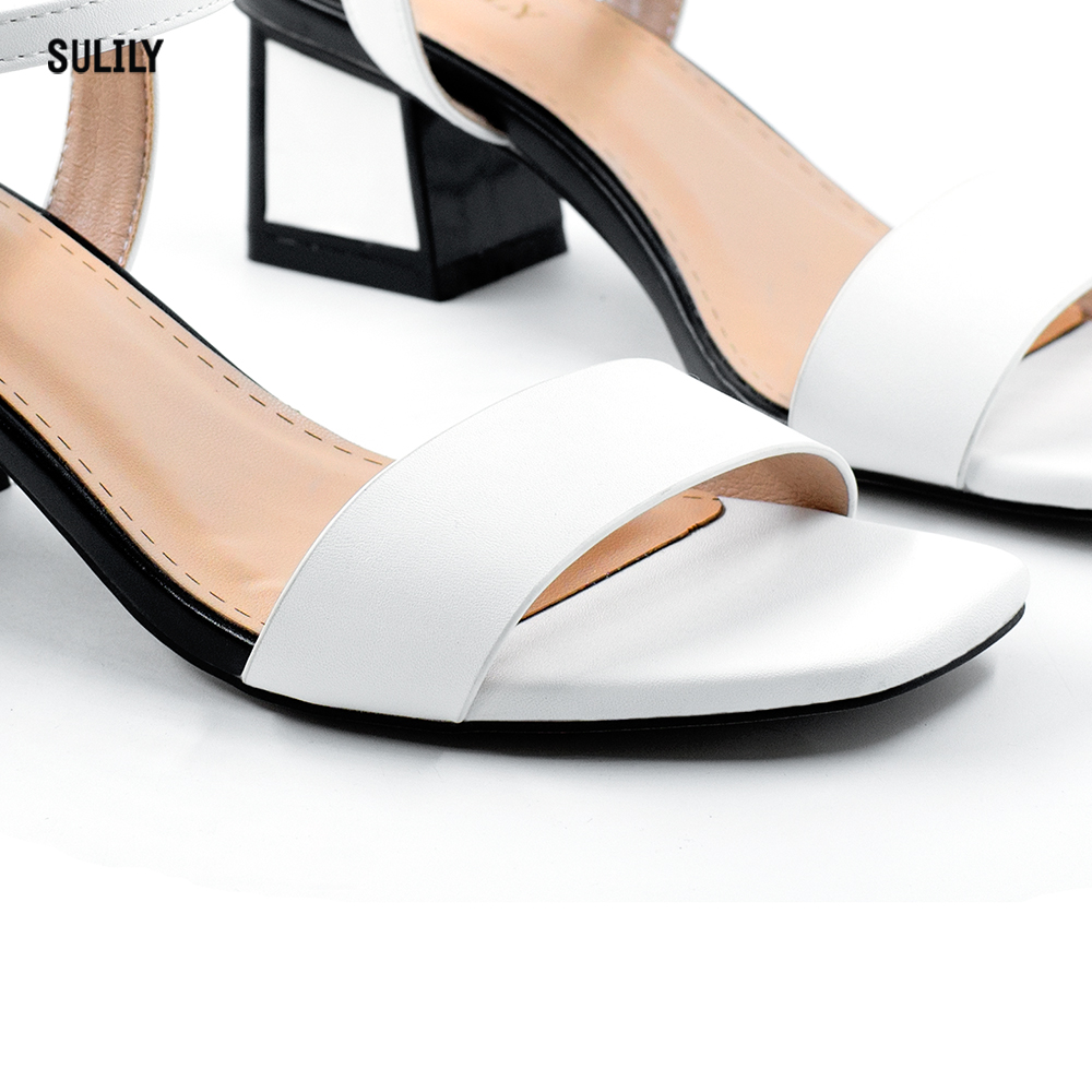 Giày Sandal Gót Vuông Sulily SGV1-II20TRANG