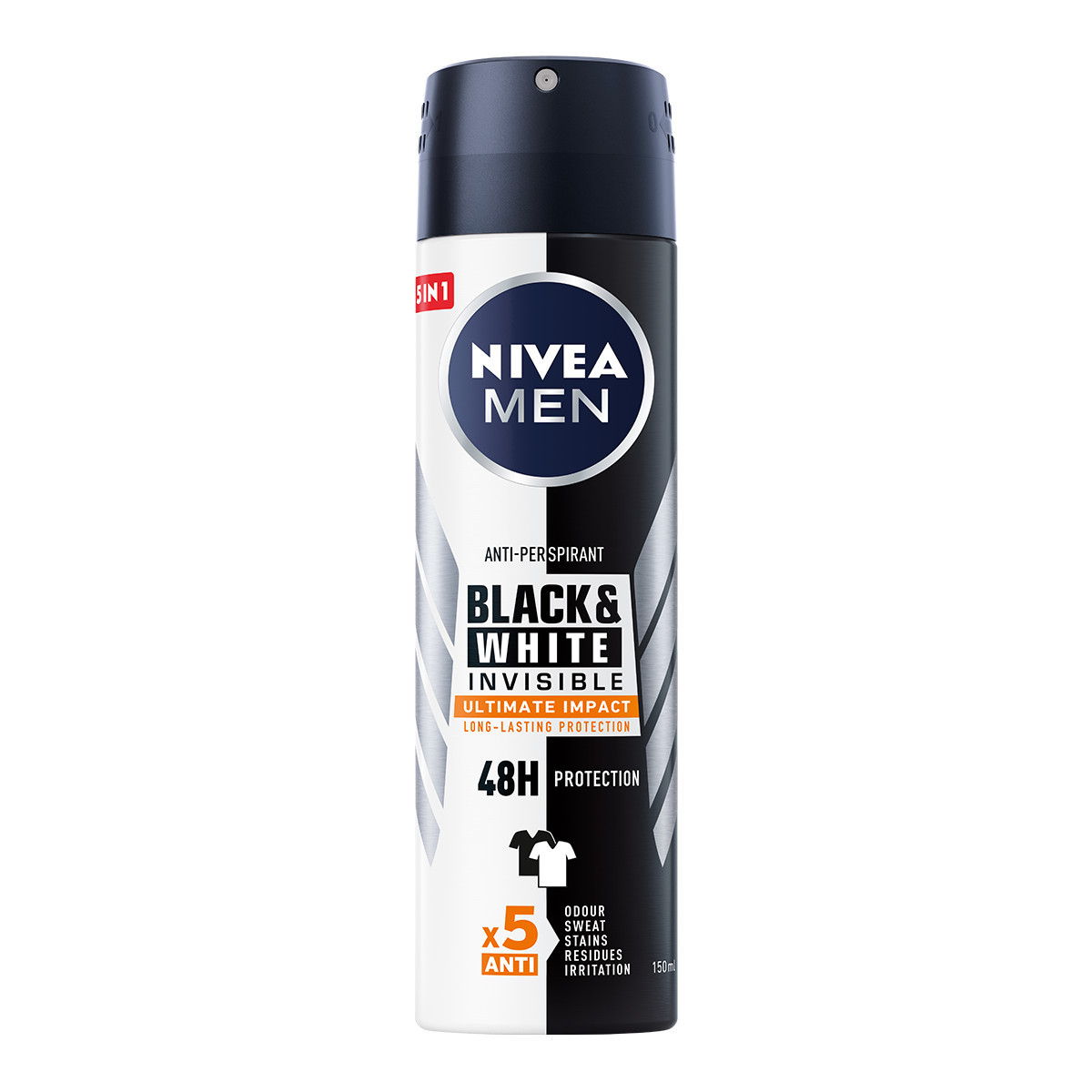 Xịt ngăn mùi nivea men black & white ngăn vệt ố vàng vượt trội 150ml