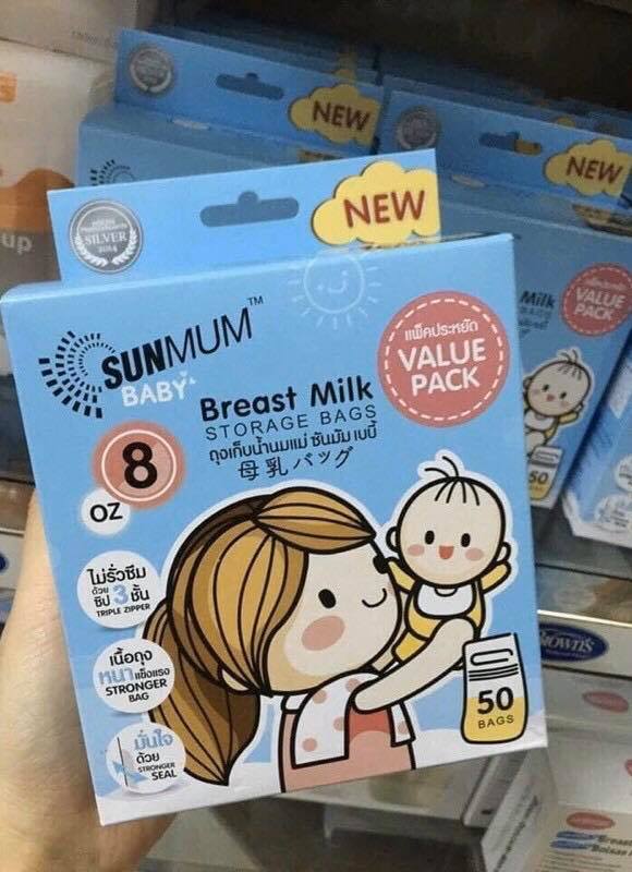 Túi trữ sữa Summum Thái Lan (loại 30 túi & 50 túi)