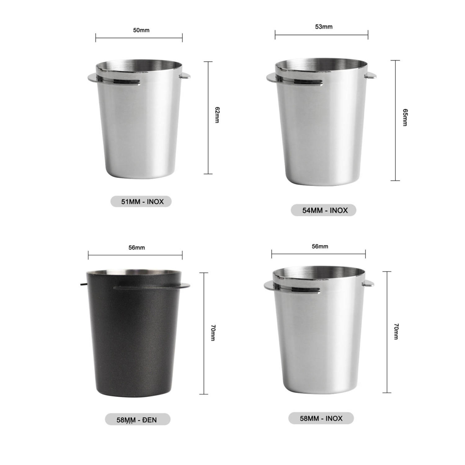 Dosing Cup | Ly đựng bột cà phê 51, 54, 58mm