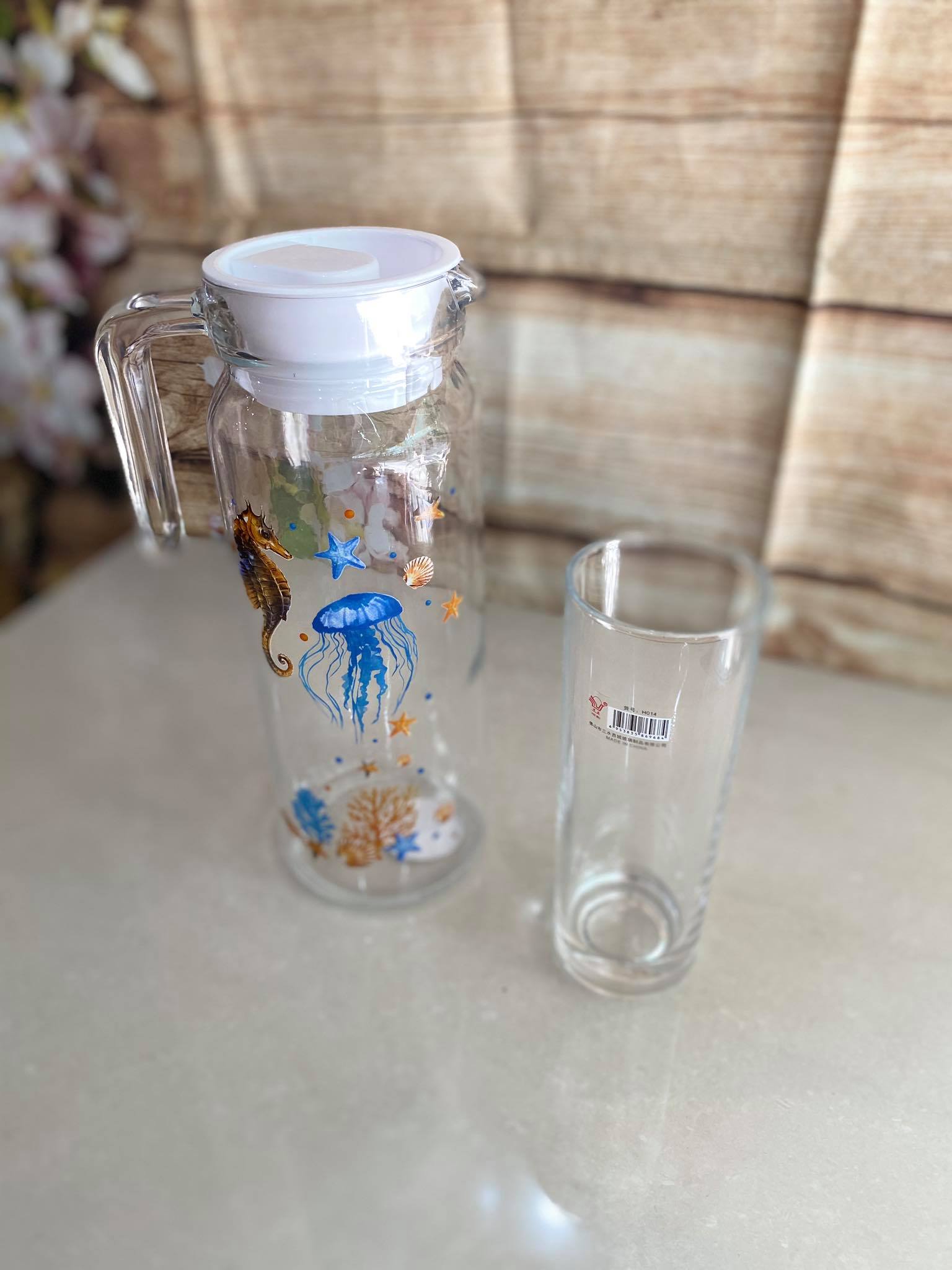 [HCM]Bộ bình ly thuỷ tinh quà Unilever