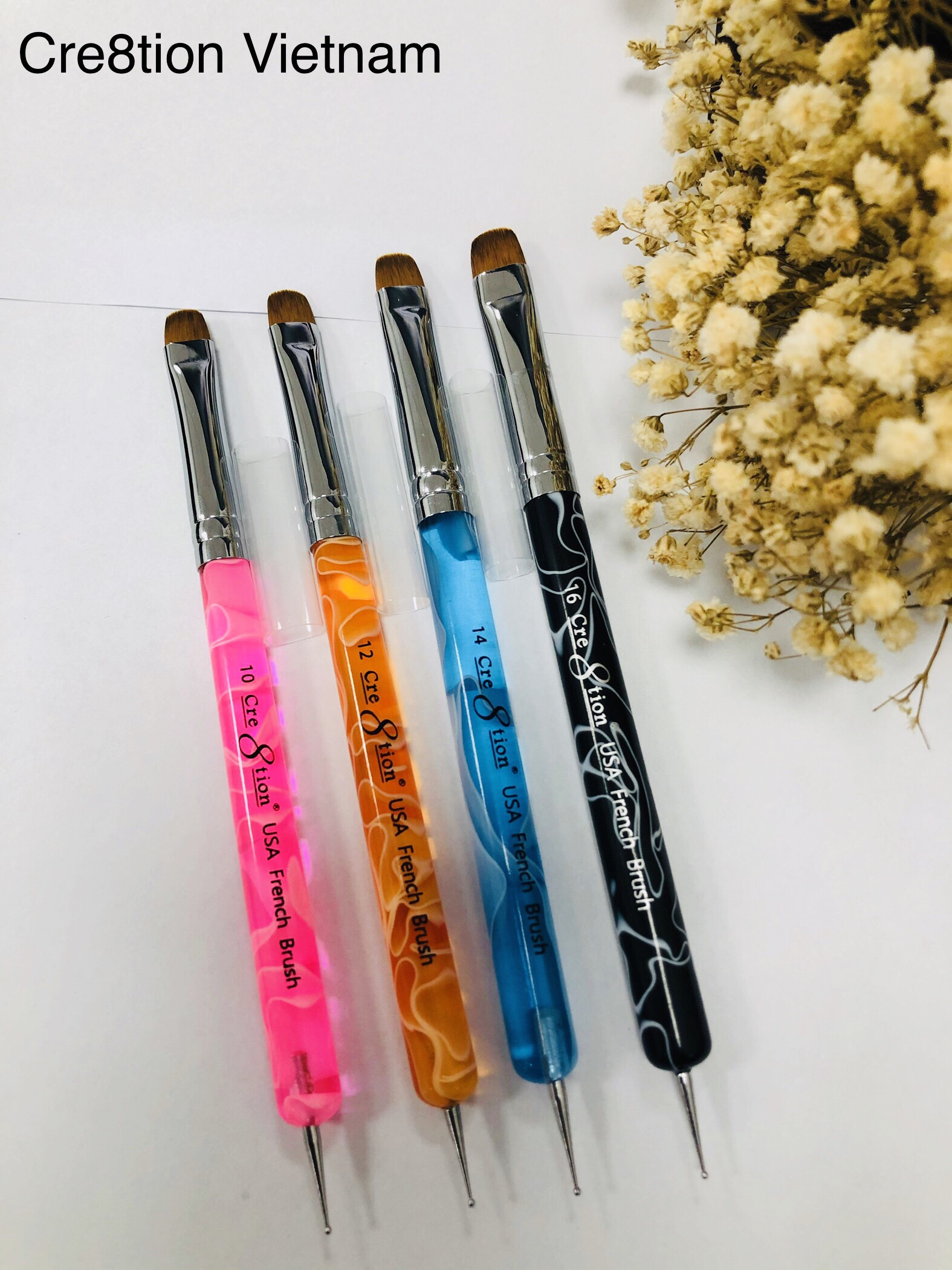 Cọ French đầu móng Cre8tion đủ size