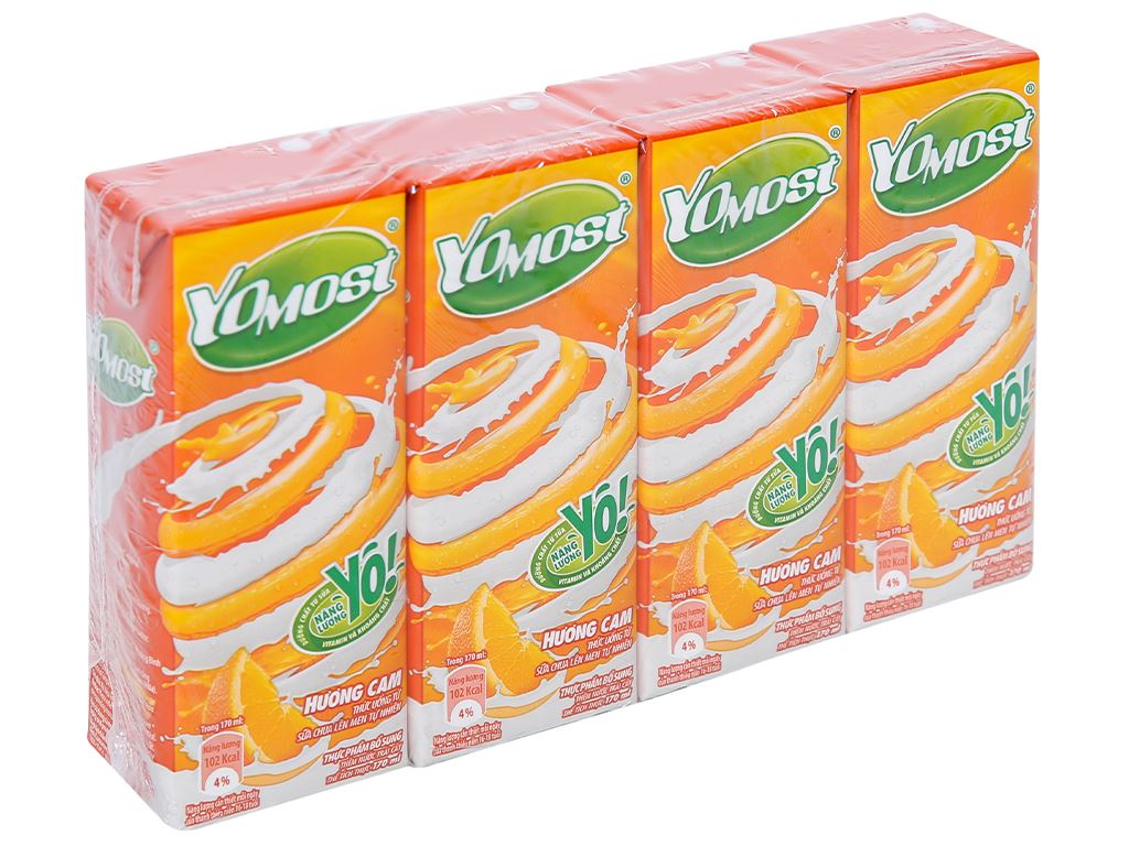 Sữa chua uống Yomost vỉ (4x170ml)