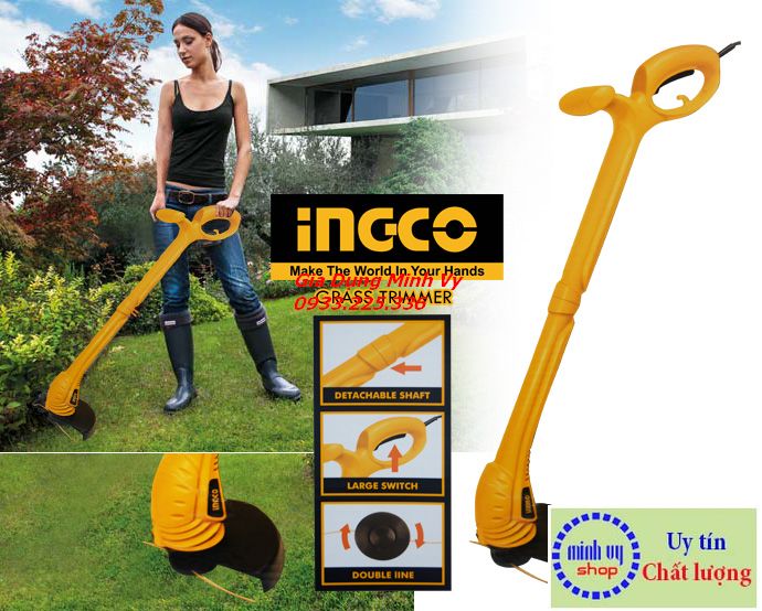 [HCM]Máy cắt cỏ bằng điện Ingco GT3501 - 350W