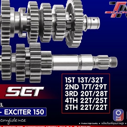 Bộ  5 số  TA RACING xe  ex135 5s / ex150 (1 COMBO)