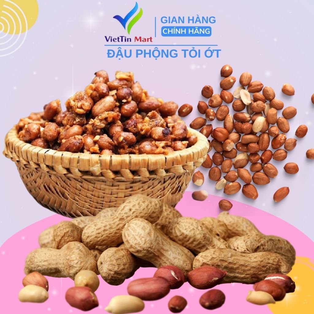Đậu phộng tỏi ớt 250gr- Viettin Mart