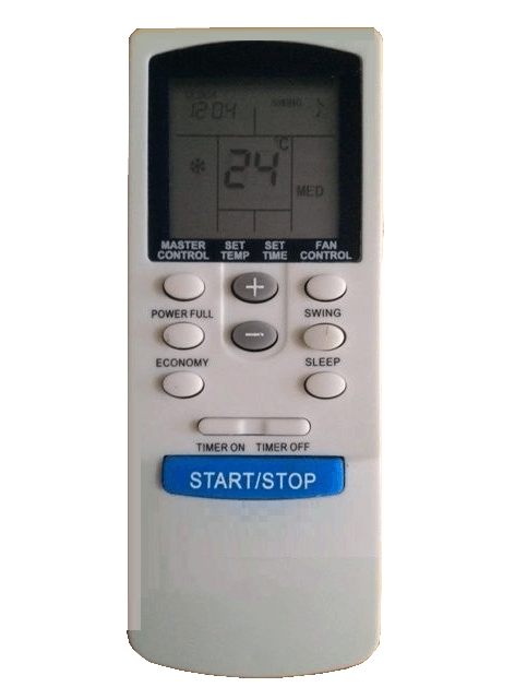 Điều khiển điều hòa funiki nút xanh Start/Stop