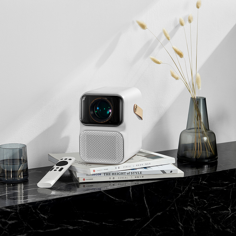 Máy chiếu thông minh Wanbo T6 Max bản Quốc Tế (Full HD 1080P, 550 ANSI Lumens, tự động lấy nét, Wifi 2.4GHz và 5G)