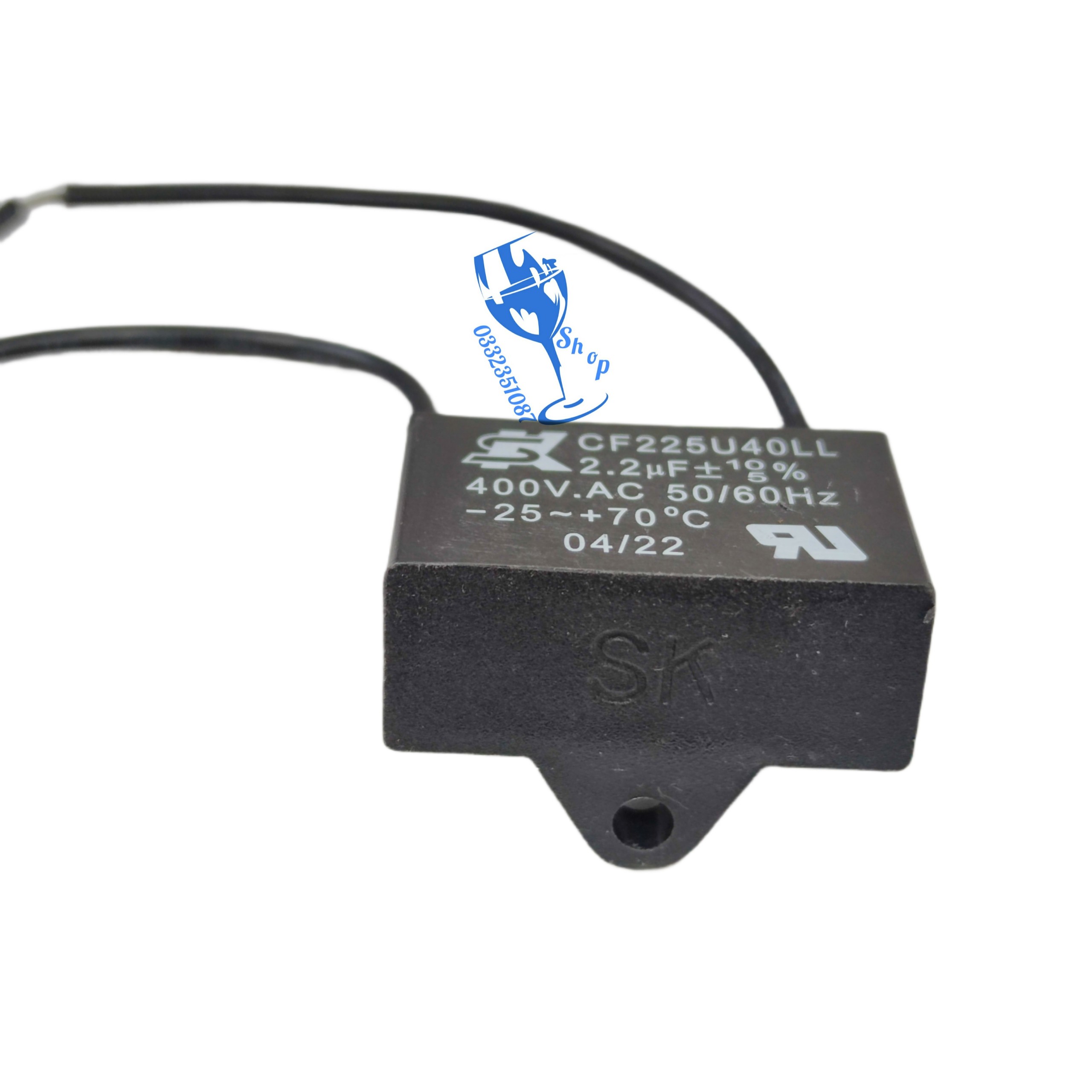 tụ quạt trần 400v -2,2uf loại xin xuất nhà máy bảo hành 2 năm nếu  số tụ giảm chỉ số