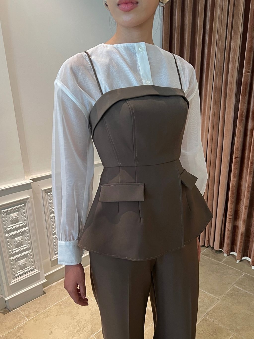COCO SIN - Áo 2 Dây Phối Túi