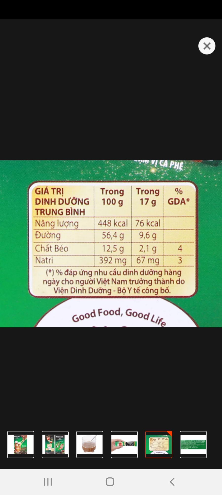 [NES XANH] Cà Phê sữa Nescafe 3 in 1 đậm vị cà phê  340G (20 gói x 17gr).