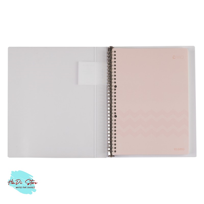 KLONG Sổ còng sắt 30 chấu size A4 80 tờ (MS:539-541-556-557)