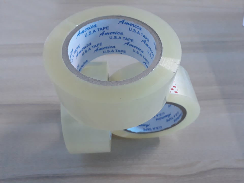 [ 6 CUỘN ] Băng keo trong, Băng keo dán thùng.