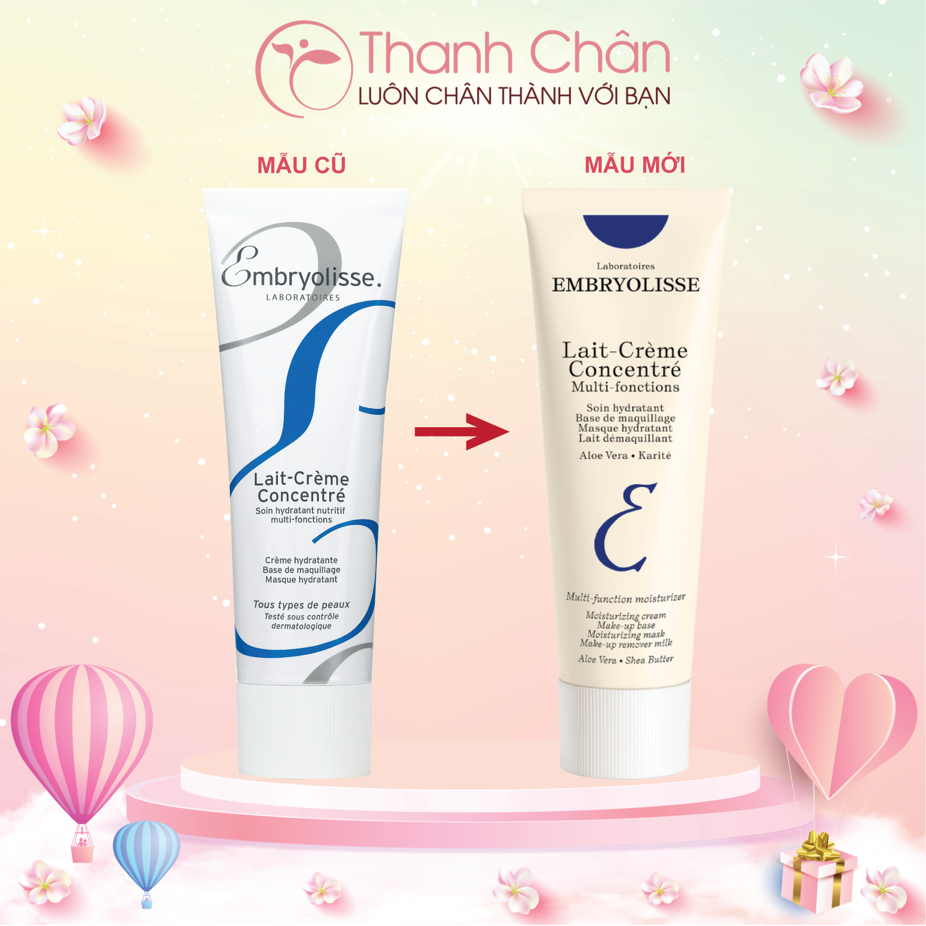 Kem dưỡng ẩm phục hồi Embryolisse Lait Creme Concentre