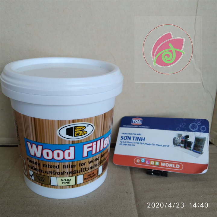 500g Bột trét vết nứt gỗ , Bột trám gỗ WOOD FILLER Bosny