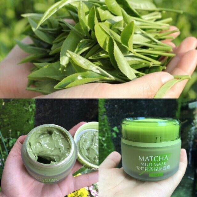 mặt nạ bùn trà xanh Matcha Laikou