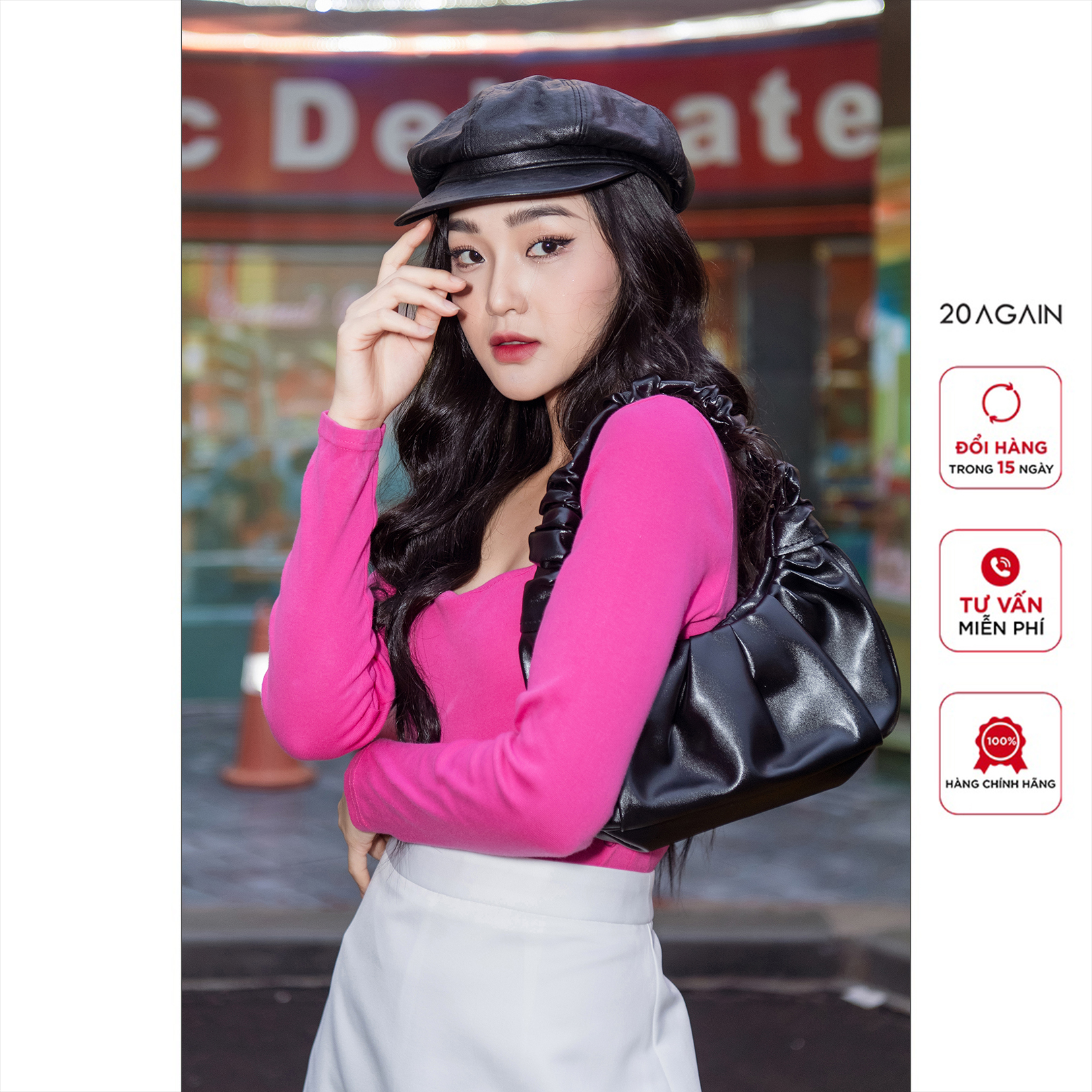 Chân váy dáng A, thiết kế basic, nhẹ nhàng JAW2461